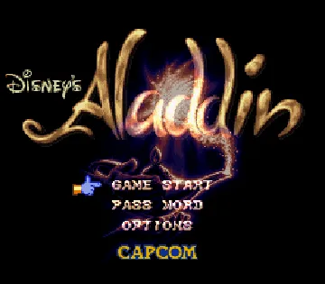 Aladdin (Europe) screen shot title